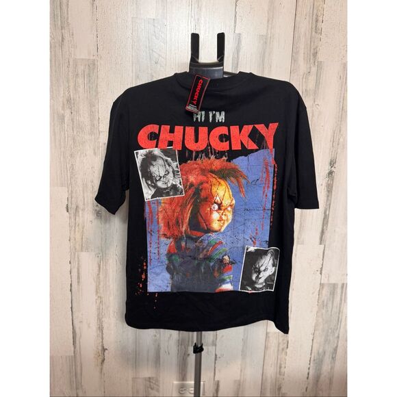 Chucky Graphic T-Shirt Men’s Size M Black Horror Movie Tee Good Guy Shirt - Picture 2 of 4